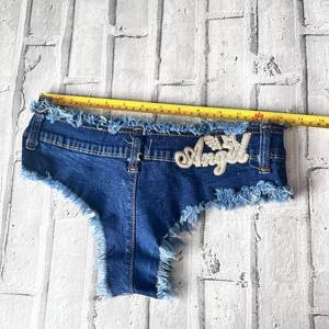 Vintage S Taille Denim Shorts Jeanagers Autre Artisanat Jeans Pantalon Court - Product Image 4