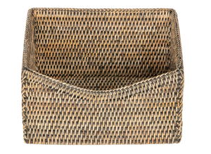 Panier de rangement multifonctionnel en rotin blanc et noir naturel fait à la main par Sisu Handicraft, écologique et sans danger pour les aliments - Product Image 2