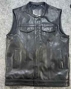 Veste en cuir de vache personnalisable de haute qualité Logo Style vintage Denim tissu teint uni fermeture éclair hiver Service OEM disponible - Product Image 6