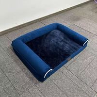 Lit pour chien et chat personnalisé, écologique, en forme de canapé, avec rembourrage en éponge pour un sommeil profond, amovible, lavable, rectangulaire, épais, tapis chaud, niche pour chien