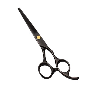 Tijeras de peluquería, tijeras de peluquería profesionales negras, tijeras de peluquería de acero inoxidable, herramientas de corte afiladas para estilizar - Product Image 1