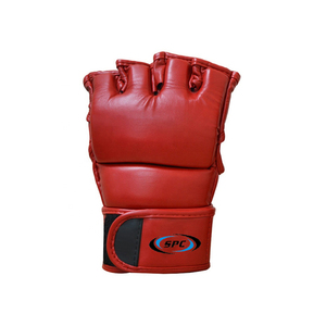 Gants de MMA en cuir de haute qualité durables avec design à paume ouverte, évacuation de l'humidité, fermeture à boucle et crochet réglable pour l'équipement de MMA - Product Image 2