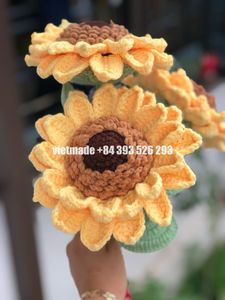 2024สินค้ายอดนิยมสินค้าแฮนด์เมดโครเชต์สวยๆของตกแต่งบ้านของขวัญเทศกาลดอกไม้ประดิษฐ์ถักโครเชต์ดอกไม้ของขวัญที่ดีที่สุด - Product Image 3