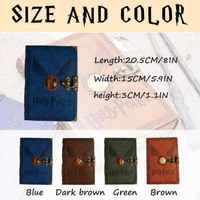 Journal en cuir gaufré Harry P avec carnet de sorts de sorcier en pierre avec serrure, journal fantastique magique, cadeau de journal Golden Snitch