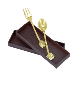 Nouveau look cuillère en laiton avec poignées de forme ronde cuillères à couverts et mieux poli pour les produits de vente chauds - Product Image 4