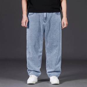 2025 verano invierno Streetwear hombres Casual recto Denim Jeans 100% algodón transpirable secado rápido ligero - Product Image 4