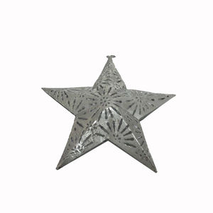 New Decorative Iron Metal Hanging Star <b>Wall</b> Decorative White Wash for Home and <b>Christmas</b> Decoration Ornament Handmade - Product Image 3