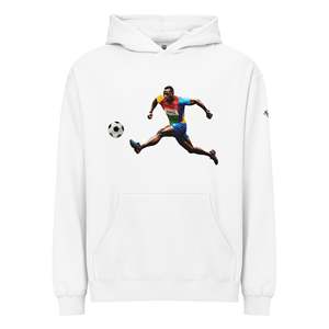 Sweat à capuche premium pour homme, coloris Courage Flight, tailles XS XXS, anti-plis, avec fermeture éclair, motif uni, impression par sublimation - Product Image 1