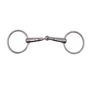 Embouchure de rênes pour cheval à double articulation de qualité supérieure, en argent et cuivre, avec quincaillerie en laiton, rouleau de mastication pour la bouche, anneaux en acier inoxydable - Product Image 2