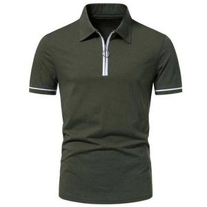 Jersey ligero de media cremallera para hombre, Polo de golf, manga corta, cuarto de cremallera, ropa deportiva transpirable, camisetas para hombre - Product Image 1
