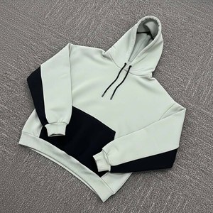 Sudadera con Capucha de Alta Calidad para Hombre, Tejida en Poliéster/Algodón, de Dos Tonos, con Logotipo Bordado Personalizado, Transpirable, Impermeable, Talla Grande, 360GSM - Product Image 4