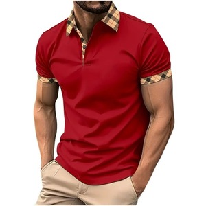 Polo à manches courtes en coton 2025-Vente en gros de t-shirts polo longs avec impression des dernières créations pour hommes - Product Image 2