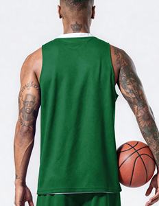 Camiseta de Baloncesto Personalizable para Hombre, sin Mangas, Cuello en V, Corte Atlético, 100% Poliéster, Transpirable, Uniforme de Equipo - Product Image 6