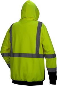 <b>High</b> Quality <b>Jumper</b> Unisex Hi <b>Vis</b> Reflective Safety Crew Neck Hoodie <b>High</b> Visibility Hoodie Hi <b>Vis</b> Safety Sweatshirt - Product Image 6
