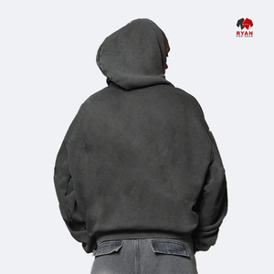 Sudadera con Capucha para Hombre Ryan Pro Gear, Diseño de Bolsillo, con Logotipo Personalizado en la Parte Delantera, 100% Algodón, Tejido de Felpa, Color Sólido, Ropa Casual de Invierno - Product Image 2