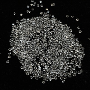 Piedra preciosa suelta de corte redondo facetado de topacio blanco Natural de 1mm, 1,5mm, 2mm para fabricación de joyas, calidad AAA, semipreciosa, fina, DIY suelta - Product Image 1