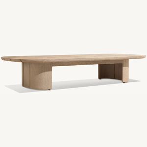 Table rectangulaire en teck, idéale pour les restaurants en plein air, offre beaucoup d'espace pour les aliments, style simple. - Product Image 2
