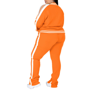 Último diseño de ropa para correr, chándal de talla grande para mujer, ropa de calle de algodón 100% superventas, chándal de talla grande para mujer - Product Image 4