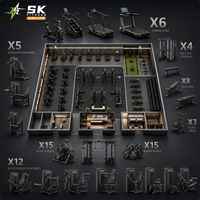 Équipement de Gym Commercial SK, Ensemble Complet d'Équipements de Gym, Solution Tout-en-un pour Centre de Fitness, Fabrication OEM ODM en Chine