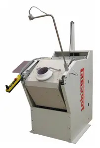 Horno de inducción inclinable profesional-200kg Oro 95kg Latón 50kg Acero-400V Adecuado para fusión precisa en usos industriales