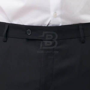 Venta al por mayor de pantalones de vestir Jogger con logotipo personalizado de algodón ligero polar patrón recto informal Precio - Product Image 4