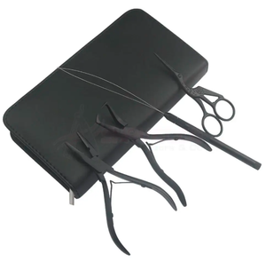 Juego de herramientas para extensiones de cabello con aguja, kit profesional para extensiones de cabello y cuentas, Alicates con bolsa de cuero, respetuoso con el medio ambiente - Product Image 4