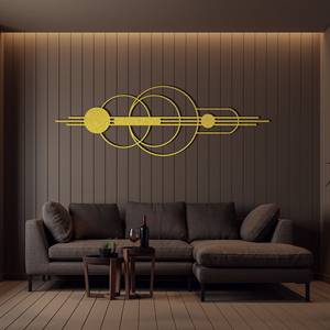 Art mural en métal au design unique avec finition noire, parfait pour la décoration murale du salon et de la chambre à coucher, pièce d'accent élégante et moderne pour la maison. - Product Image 6