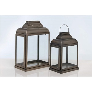 Antique Rustic Iron Table Lamp Colored <b>Candle</b> <b>Lantern</b> for Home Decoration for Arabic & Christmas Ambiance for Ramadan Season - Product Image 2