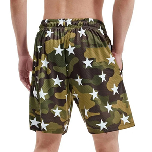 Shorts d'été personnalisés en maille de haute qualité pour hommes, taille élastique, taille mi-haute, logo personnalisé, décontractés, pour la gym, le sport, séchage rapide, respirants - Product Image 5