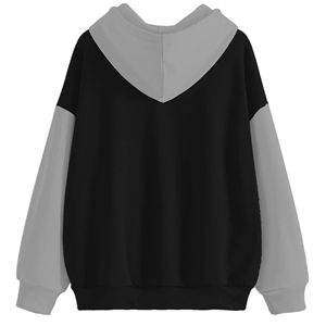 Vente en gros de pulls épais haut de gamme pour hommes, sweats à capuche raglan bicolores personnalisés de haute qualité pour hommes, 100% coton - Product Image 2