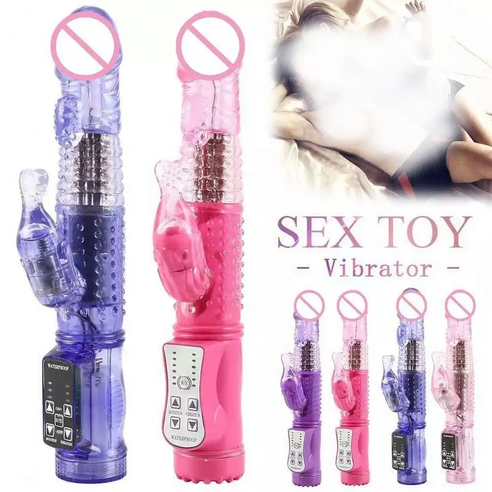 Vibratori di dildo del punto G della sirena adulta delle donne vibratore dei giocattoli del sesso di rotazione di 360 gradi per le donne che si masturbano