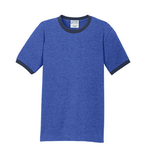 Augusta Sportswear unisexe adulte Ringer t-shirt bleu royal noir sonneurs t-shirts noyau coton sonnerie t-shirt - Product Image 6