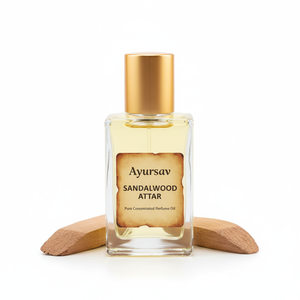 AYURSAV Huile parfumée non alcoolisée de luxe longue durée en bois de santal pur Parfum boisé apaisant pour la méditation et la prière - Product Image 3