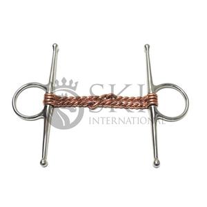 Brocas occidentales de alambre doble trenzado de cobre de Junta Única de acero inoxidable 2024, equipo de equitación de mejilla completa, productos OEM para caballos - Product Image 2