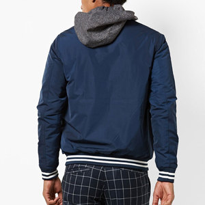 Blouson aviateur homme imperméable logo personnalisé fermeture éclair complète blousons aviateur homme à bas prix - Product Image 3