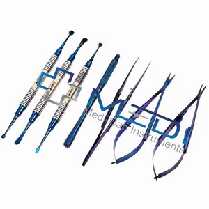 Juego dental de instrumentos quirúrgicos de acero inoxidable, kit quirúrgico para cataratas, juego de instrumentos de microcirugía, juego de equipos para cataratas - Product Image 1