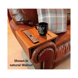 Table d'appoint en bois sur mesure - Support <span class=keywords><strong>de</strong></span> canapé personnalisé en noyer ou en chêne - <span class=keywords><strong>Plateau</strong></span> <span class=keywords><strong>de</strong></span> canapé fait main - Product Image 3