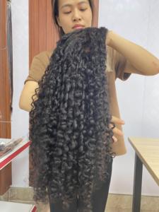 ผมดิบจากพม่าเป็นมัด2023สำหรับต่อผมเป็นลอนแบบชาวพม่าผมดิบที่มีคุณภาพดีที่สุด - Product Image 5