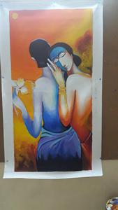 Meilleure vente peintures faites à la main de haute qualité décoration de la maison personnalisée art moderne travail peinture à l'huile salon décoration murale toile - Product Image 6