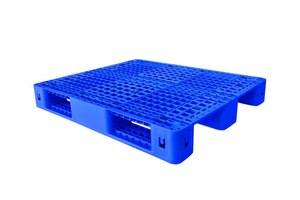 Carretilla elevadora de 4 vías acceso antideslizante 3 patas HDPE Euro Pallet cubierta fuerte resistente 100-120 para estanterías de almacén tipo hoja deslizante - Product Image 3