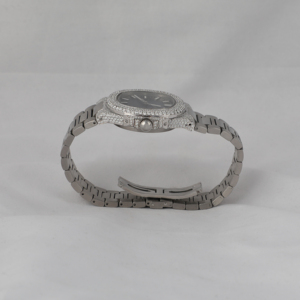 Reloj de pulsera de diamante Moissanite para Unisex con esfera azul oscuro numérico reloj de diseño loco de mano personalizado de lujo solo reloj con bisel - Product Image 6