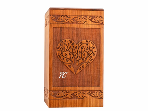 Urne funéraire en bois coeur urne commémorative en palissandre pour cendres souvenir commémoratif urne funéraire décorative pour cendres - Product Image 6