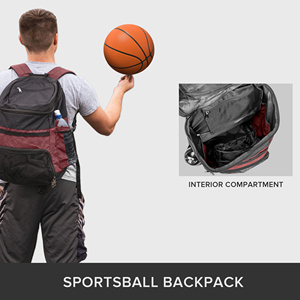 Bolsa Deportiva de Baloncesto de Nailon de Alta Calidad |   Mochila Deportiva de Nuevo Diseño con Compartimento Ventilado que Mantiene Separados los Zapatos y los Objetos, 30-40L, Grande - Product Image 6