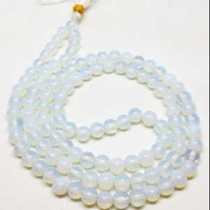 Perles rondes en opalite de haute qualité, 8 mm, utilisées également pour la guérison, la méditation et la mode. - Product Image 4