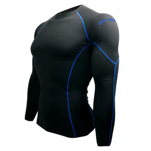 Vente en gros de rash guard respirant à manches longues pour hommes marque privée rash guard dans le meilleur matériau bas quantité minimale de commande rash guard - Product Image 2
