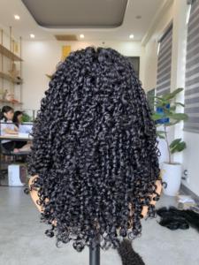 Perruque de cheveux humains vietnamiens 100% non transformés personnalisés en gros vague de corps crue, extensions de vague profonde style de tissage cheveux bruts - Product Image 4