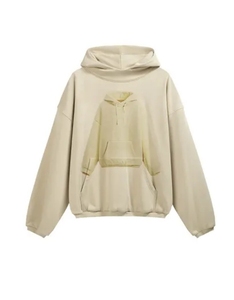 Sudadera con capucha de invierno con forro polar de algodón 100% personalizada para hombre, ropa de calle informal, Sudadera con capucha, 2 uds., diseño de bolsillo, transpirable, secado rápido - Product Image 4