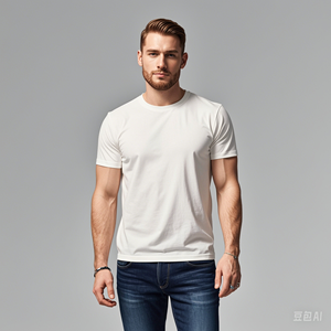 Camiseta de manga corta para hombre, camiseta informal de tela de algodón de punto con logotipo personalizado, proveedor OEM, ropa de verano transpirable - Product Image 2