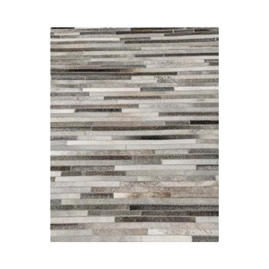 Moderno abstracto hecho a mano de cuero a rayas de pila alta grueso tejido plano antideslizante alfombra decoración del hogar dormitorio sala de estar Picnic Logo - Product Image 1