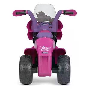 Moto Little Singer 6V 2,5 Ah Lithium Rose Jouet à roulettes 92,5 cm Fuchsia IGED925 Moto électrique pour enfants - Product Image 6